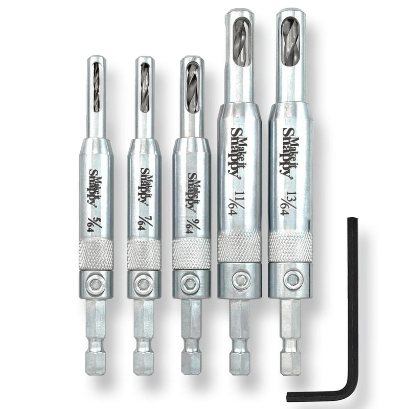 Self-Centering Hinge Drill Bit - Size:Assorted